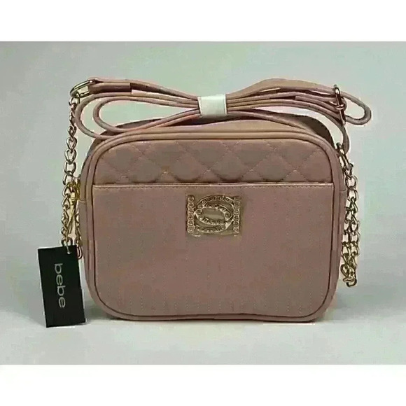 bebe Handbags - NEW! Bebe Women's Hazel Rhinestone Square Crossbody Bag NWT $78